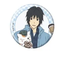 田沼要 ニャンコ先生 缶バッジ 夏目友人帳 11 チェック柄Ver.(描き下ろしイラスト) グッズ 缶バッジ 缶バッチ カンバッジ カンバッチのサムネイル