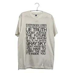 ジェラン 英字グラフィック Tシャツ L 白 プリント 半袖 モダン  メンズ用(紳士服･男性)のサムネイル