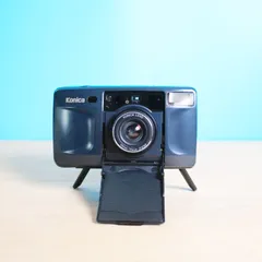 完動品❁ Konica	BiG mini STANDA コニカ ビックミニ スタンダ コンパクトフィルムカメラ 三脚付きカメラ 	H456のサムネイル