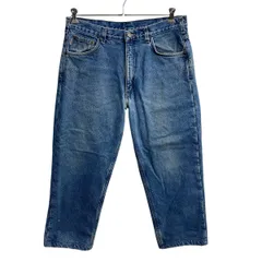 メキシコ製 Carhartt デニムパンツ W36 ブルー カーハート ジップアップ 裏起毛 コインポケット デニム ジーンズ 2607-150のサムネイル
