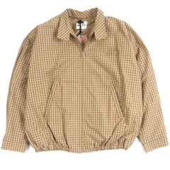 未使用品▼Miu Miu ミュウ ミュウ 25SS ML1066 チェックキャンバス ロゴワッペン ZIPUP ジャケット ブルゾン ブラウン 46 正規品 メンズのサムネイル