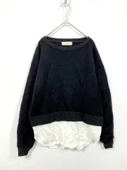 B:MING by BEAMS ビーミングバイ ビームス バックリボン コンビ プルオーバー スウェット 黒 ■■レディースのサムネイル