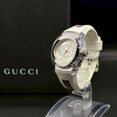 グッチ 腕時計 SYNC メンズ インターロッキングG シェリーライン 白色系 白に遊び心を添える】 GUCCI 腕時計 シンク インターロッキング