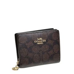 新品未使用]COACHコーチ二つ折り財布シグネチャー ウッドストック