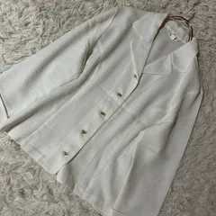 Courreges ブラウス ホワイト 9R シンプル オフィス キレイめ 大人のサムネイル
