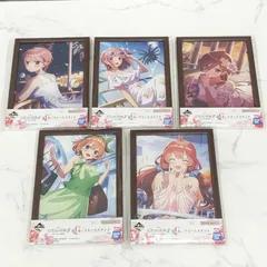 五等分の花嫁∬ 思い出の旅路 G賞 フレームスタンド 全5種コンプリートセット 一花 二乃 三玖 四葉 五月のサムネイル