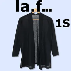 la.f… ラエフ アウター カーディガン 薄手 シンプル カジュアル 長袖 レディース ブラック 1S 日本製のサムネイル