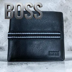 新品 HUGO BOSS SAMIRO 二つ折り財布 ブラック レザー 箱付き メンズ 50205833　メンズファッション　二つ折り　レザー財布のサムネイル
