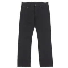 未使用品▲PRADA プラダ ロゴパッチ付き ボタンフライ コットンパンツ デニムパンツ ブラック 33 ルーマニア製 正規品 メンズのサムネイル
