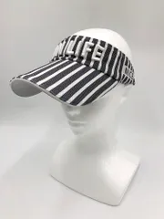 le coq sportif ルコックスポルティフ GOLF ゴルフ ストライプ ロゴ 刺繍 サンバイザー キャップ sizeF/グレー ■■レディースのサムネイル