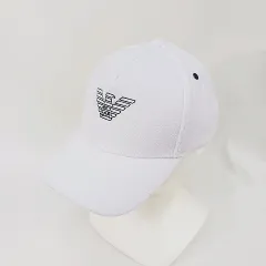 エンポリオアルマーニ EMPORIO ARMANI 帽子 キャップ ロゴ パイル地 ホワイト 白 UNIのサムネイル