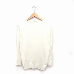 ラボラトリーワーク laboratory work ニット セーター Vネック 長袖 シンプル M ホワイト 白 /KT35のサムネイル