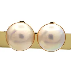 田崎真珠 タサキ TASAKI 12mm マベパール イヤリング 750 K18 YG イエローゴールド 真珠 パール 5192のサムネイル