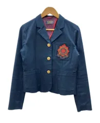 ラルフローレン RalphLauren ポロジーンズカンパニー POLO JEANS CO. テーラードジャケット ゴールドボタン ワッペン 刺繍 エンブレム インパクト21 NAVY 紺 ロゴ ネイビー Mサイズ 104LT-555のサムネイル