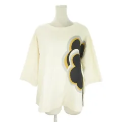 シーバイクロエ SEE BY CHLOE トレーナー 46 白 アイボリー ボートネック 七分袖 花柄 /CK25 ■ECC006のサムネイル