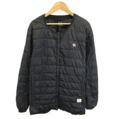 アーノルドパーマー Arnold Palmer 中綿ジャケット XL 黒 ブラック 無地 ノーカラー 長袖 /SH ■GY75のサムネイル