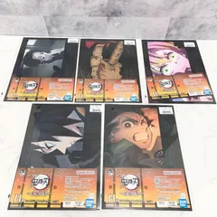 鬼滅の刃 一番くじ 上弦の参 H賞 ミニビジュアルポスター 5種セット 炭治郎 義勇 蜜璃 堕姫 妓夫太郎のサムネイル
