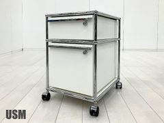 USMハラー■正規品!ほぼ未使用品　 トイボックス　キャスター付ワゴン　ホワイト USMハラー□正規品!ほぼ未使用品 トイボックス キャスター付ワゴン