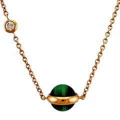 ピアジェ ポセション ネックレス 18金 K18ピンクゴールド マラカイト レディース  PIAGET  中古 ピアジェのサムネイル
