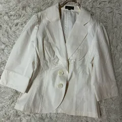 SONIA RYKIEL ジャケット ホワイト 32 オフィス キレイめ 上品のサムネイル