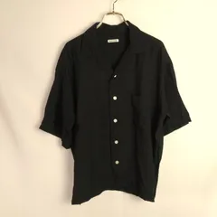 M1-04073【Women】FREAK'S STORE（フリークスストア）オープンカラーシャツ（F M相当）/黒 HT-夏のサムネイル