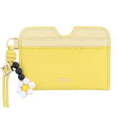 FENDI フェンディ FFダイヤモンド カードケース カードケース 8M0562 レディース レザー イエロー 中古のサムネイル