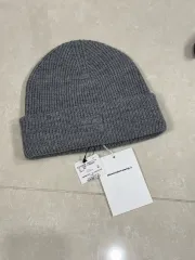 新品) Alexander Wang アレキサンダーワング ロゴ ビーニー グレーのサムネイル