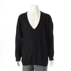 リックオウエンス 20AW DYLAN V NECK SWEATER カシミヤ オーバーサイズ Vネック ニット セーター トップス RU20F3611 ブラック F【中古】のサムネイル