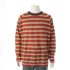 マルニ コットン リネン ロゴ刺繍 ボーダー切替 ニット 長袖Ｔシャツ トップス カットソー GCMG0252Q0 マルチカラー 52【中古】のサムネイル