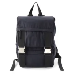トッズ ナイロン テック メタルバックル リュック デイパック バックパック 1G39 ネイビー ブラック【中古】のサムネイル