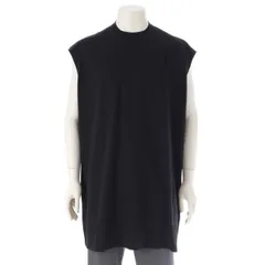 リックオウエンス 22AW STROBE TRAP TEE コットン ストローブトラップ オーバーサイズ タンクトップ ノースリーブ Tシャツ トップス カットソー RU02B2160 ブラック XL【中古】のサムネイル