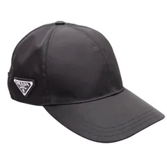プラダ PRADA ベースボールキャップ 2HC274_2DMI_F0002 帽子 ナイロン ブラック 黒 メンズ レディース ユニセックス【中古】【Aランク】のサムネイル