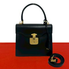 袋付 グッチ レディロック バニティ 2way アクセサリーポーチ ブラック