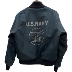バズリクソンズ BUZZ RICKSON'S ZIP DECK JACKET U.S.NAVY SEABEES デッキジャケット M品番 M13200 ジャケット ネイビー 40サイズ 201MT-6282 VBのサムネイル