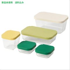 【新品・未使用】タッパーウェア クリアメイト 17点セット (トレイ付き) 新品☆タッパーウェア クリアメイトロングギフトセット 5個＋トレイ