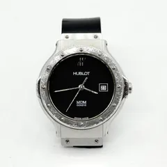 HUBLOT ウブロ MDM 1393.1 ブラック QZ レディース 腕時計 稼働品のサムネイル