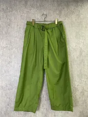 【中古】TIGHTBOOTH PRODUCTION ﾀｲﾄﾌﾞｰｽ ﾌﾟﾛﾀﾞｸｼｮﾝ BALLOON SLACKS ﾊﾞﾙｰﾝ ｽﾗｯｸｽ ﾊﾟﾝﾂ ﾍﾞﾙﾄ 上野伸平 ｸﾞﾘｰﾝ M 33971268のサムネイル