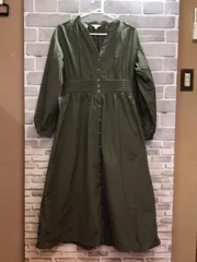 【B3-45】◇ MOUSSY タグ表記サイズ1 ワンピース　オリーブのサムネイル