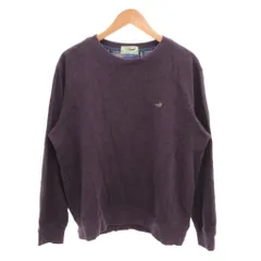 クロコダイル CROCODILE 美品 スウェット トレーナー LL 紫 パープル 無地 クルーネック 長袖 /SJ ■ECF006のサムネイル