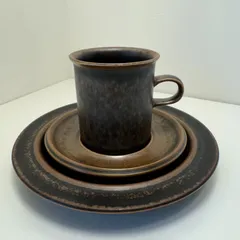 ARABIA＜アラビア＞Finland Cup&Saucer&Plate(3点Set) Ruska Ulla Procopeのサムネイル