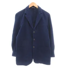 ランズエンド LANDS' END テーラードジャケット XL 紺 ネイビー シングルブレスト ワッフル生地 /NL ■ECF006のサムネイル