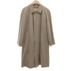 ピエールカルダン Pierre Cardin ヴィンテージ ステンカラーコート 絹 シルク ロング丈 シングル 比翼 92-A5 ベージュ /ML ■ECF006のサムネイル