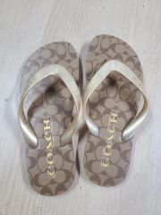 COACH シグネチャー スライドサンダル ブラウン COACH シグネチャー スライドサンダル ブラウン - メルカリ