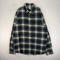 古着 ブルックスブラザーズ Brooks Brothers 長袖シャツ 胸ポケット ワンポイント L  グリーン系 チェック メンズのサムネイル