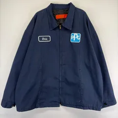 古着 レッドキャップ RED KAP ジャケット 中綿 ワッペン 大きいサイズ フルジップ ワーク 作業着 3XL-RG  ネイビー系 メンズのサムネイル