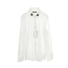 ドルチェアンドガッバーナ DOLCE & GABBANA Bee ビーズ 長袖 コットン シャツ メンズ Used Bのサムネイル