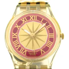 swatch(スウォッチ) 腕時計 - レディース 裏スケ ゴールド×ボルドー×ピンクのサムネイル