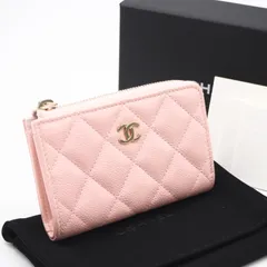 ★3日以内返品可★ 極美品 CHANEL シャネル マトラッセ キーリング付きコインケース AP0221 コインケース ピンク ゴールド キャビアスキン レディースのサムネイル