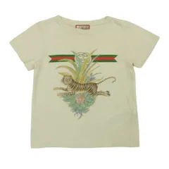 GUCCI グッチ 561651 XJD4M 虎 プリント 半袖 Tシャツ コットン イタリア製 ベージュ系 5 (110/60)【中古】のサムネイル