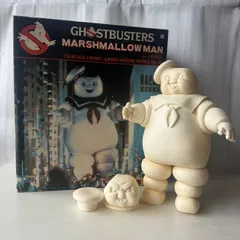 希少 マシュマロマン ツクダホビー ジャンボフィギュアシリーズ No.15 ゴーストバスターズ 1984年 当時物 ソフビ ガレージキット レトロ 映画 キャラクター グッズ 怒り顔パーツ 箱 カタログ付きのサムネイル